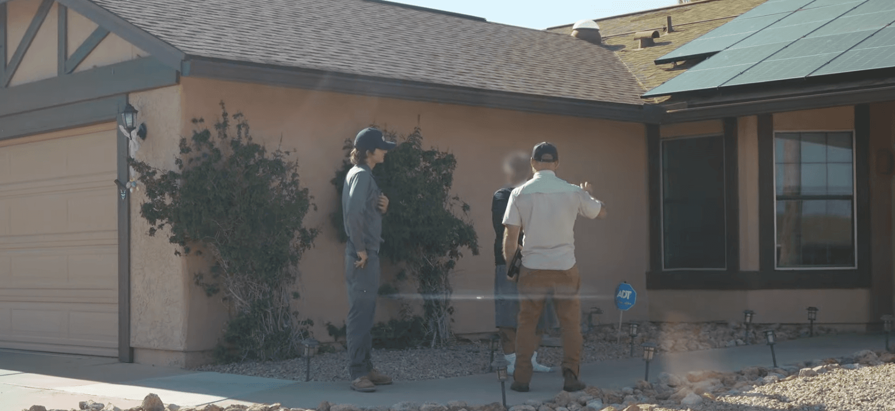 HailCo Roofing job site staging during an Arizona roof replacement, with permits and materials in place