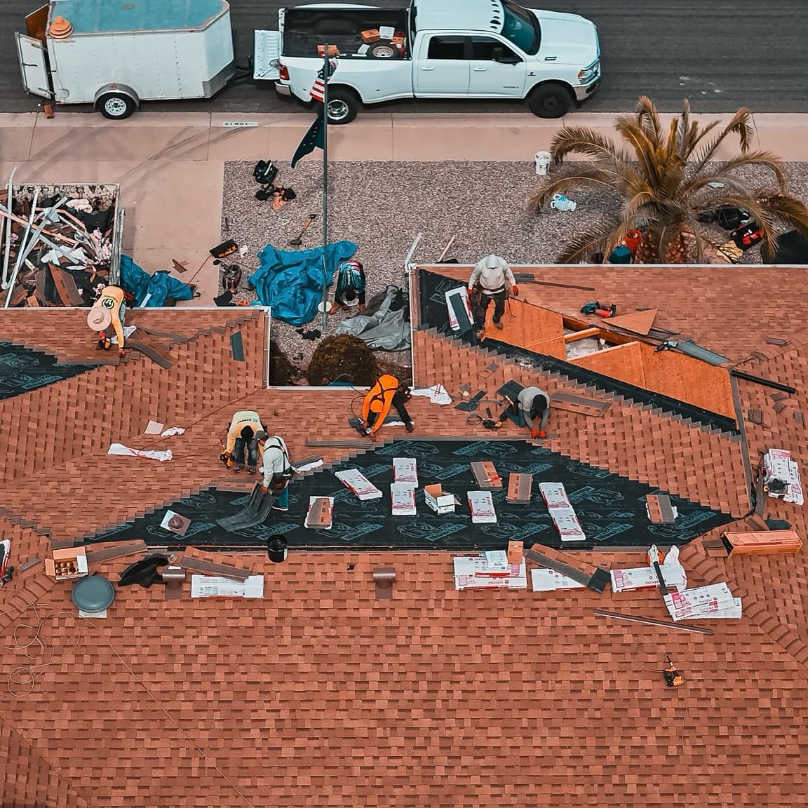 HailCo Roofing tile re-underlayment project in McCormick Ranch, Scottsdale, AZ
